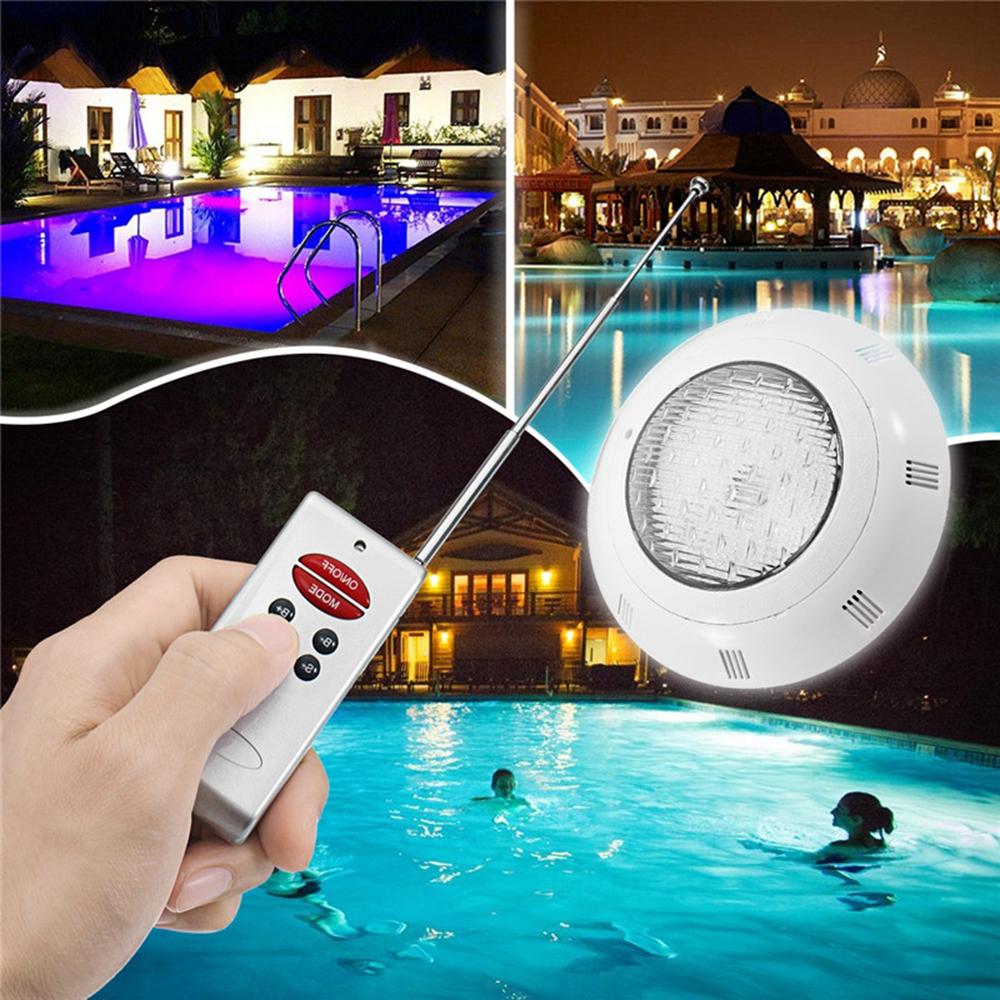 18W RGB LED Swimming Pool Light - Waterproof, Remote Controlled, Wall Mounted Night Light