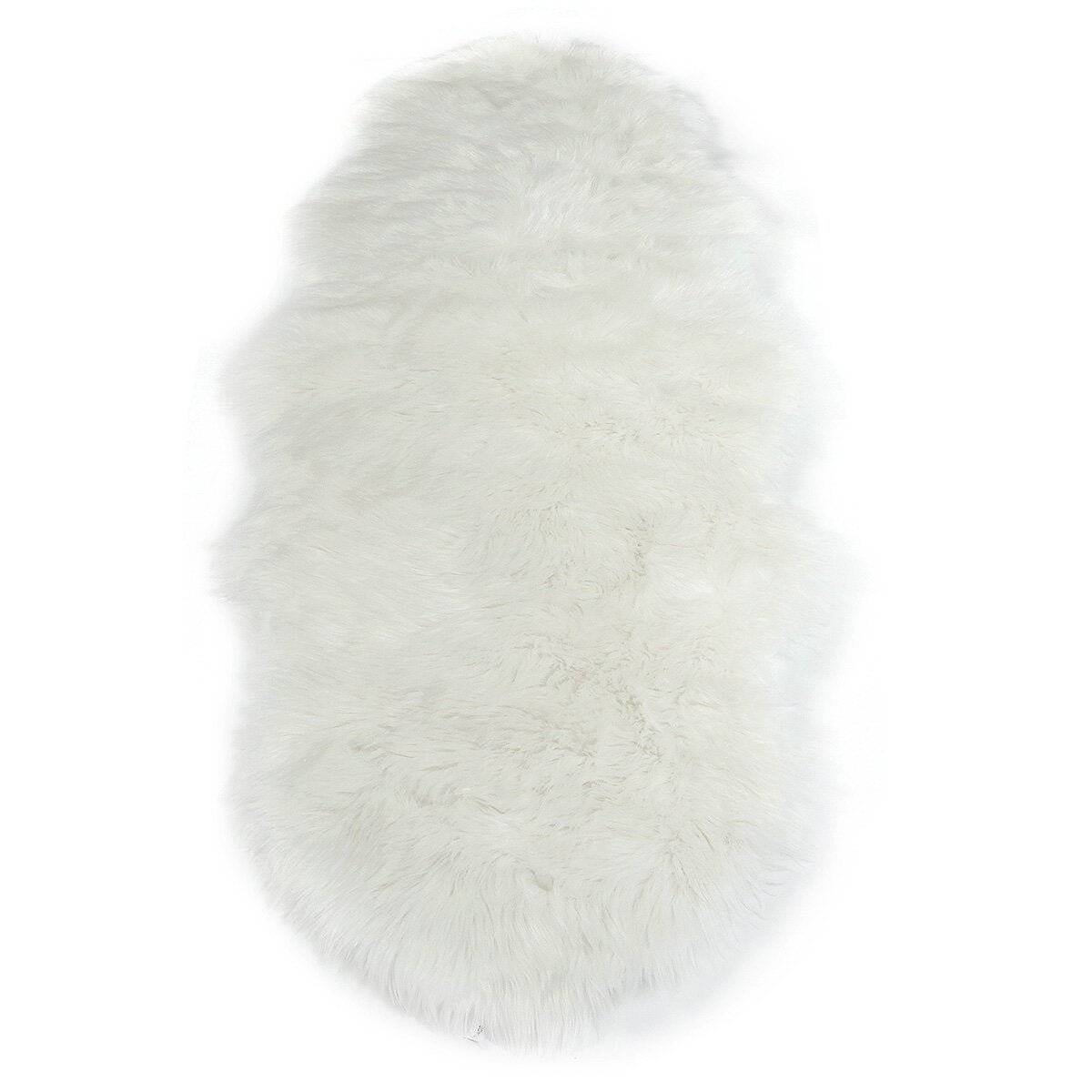 190x70CM Rectangle Sheepskin Rug - Artificial Wool, Soft for Chair, Sofa, Bedroom, Floor Carpet