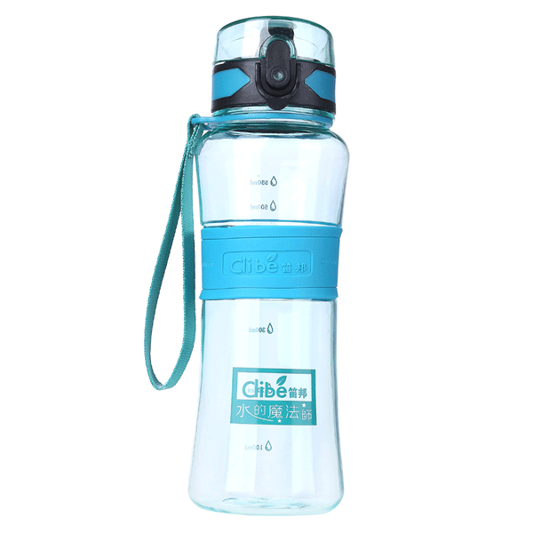 Leak-proof High Capacity Sport Water Bottle with Seal Nozzle, Cover, and Filter for Bicycle Travel