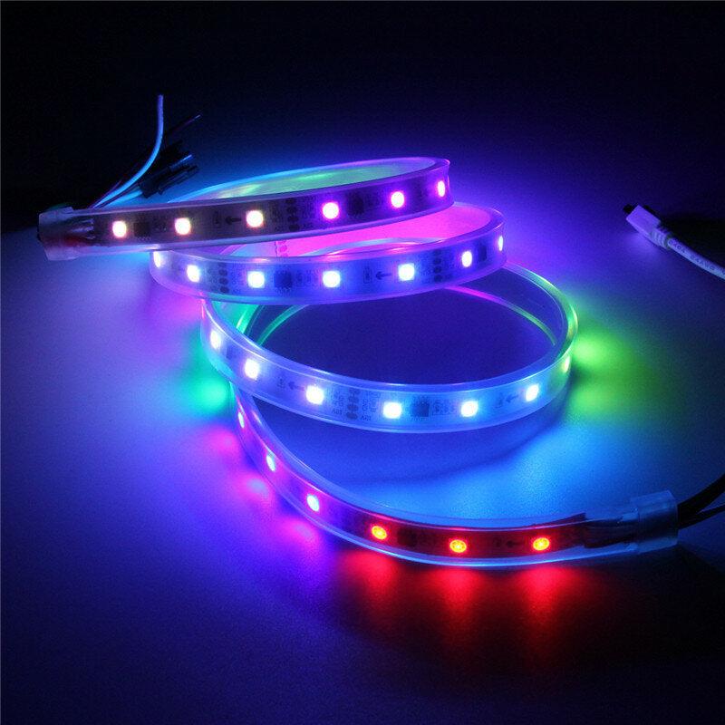 1M LED Strip 48 SMD 5050 RGB Dream Color Waterproof IP65 DC 12V