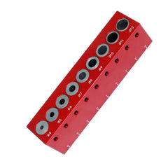 4mm-12mm Pocket Hole Doweling Jig - Self-Centering Vertical Drilling Guide & Hole Locator Tool