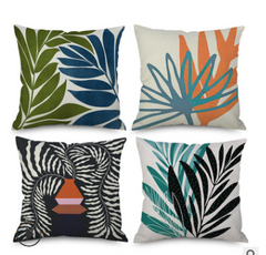 45x45cm Plant Theme Cushion Cover for Home, Bed, Sofa, Car - Decorative Pillowslip Protector