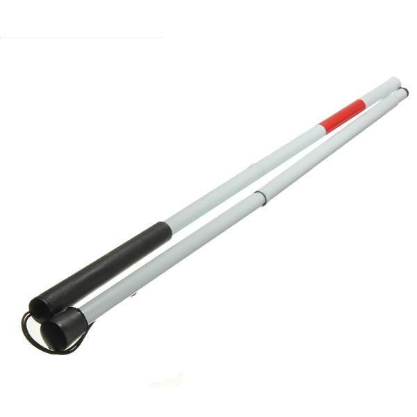 Easy Folding Aluminum Alloy Walking Stick for Visually Impaired - Blind Cane Crutch Walker