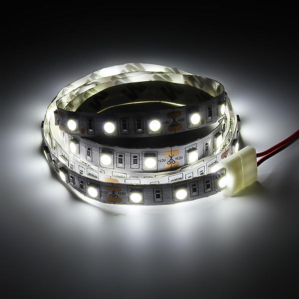 1M Waterproof 60 LED SMD5050 Strip Light Set with Switch & DC12V Power Adapter