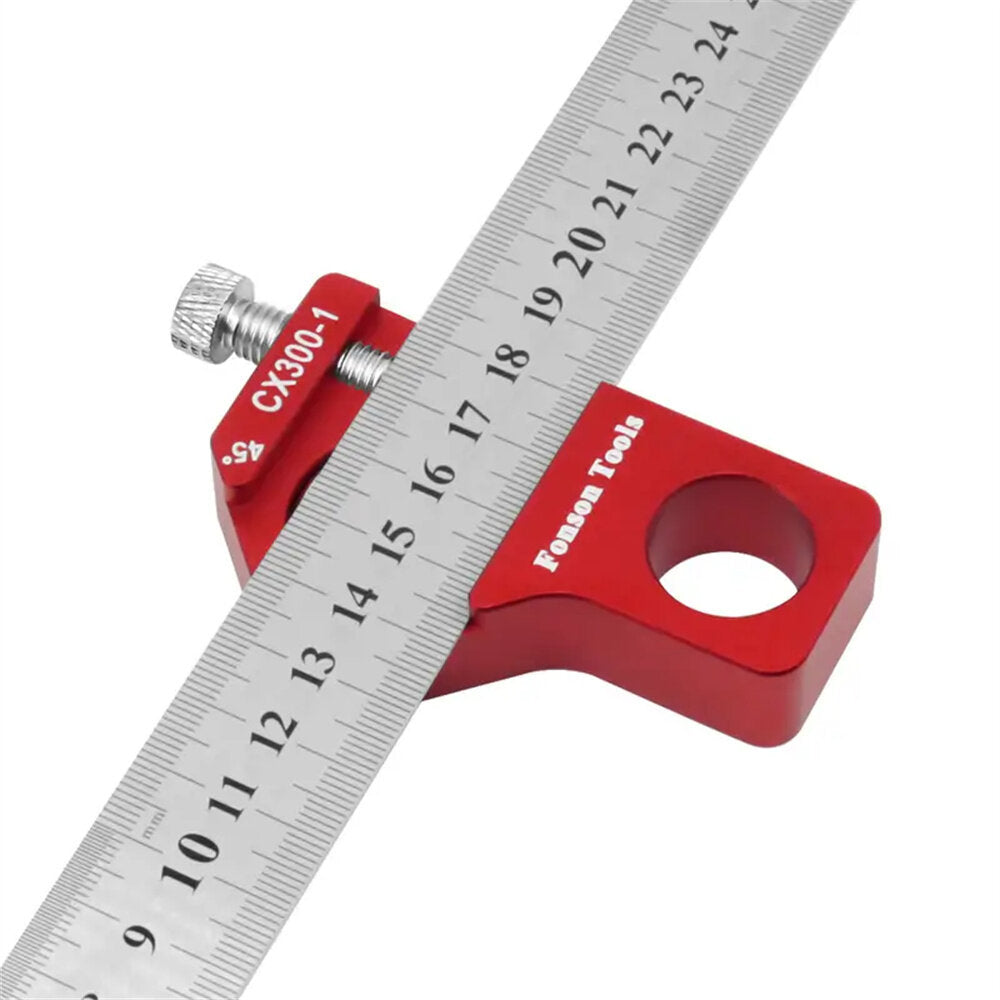 300mm Combination Square - Carpenter Angle Ruler with 45/90 Degree Marking