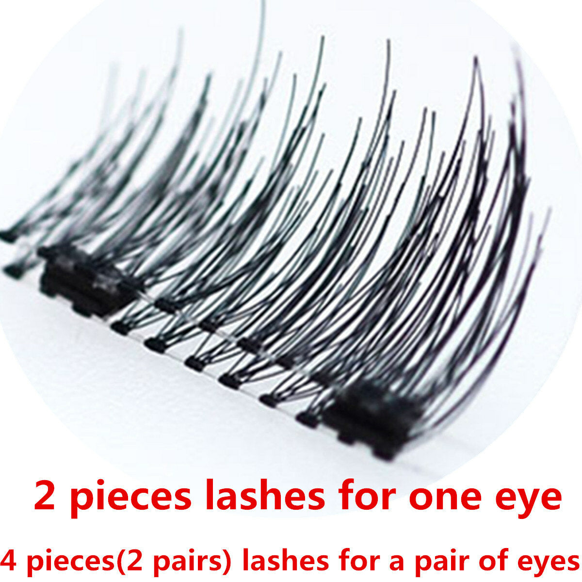 4-Piece Lash Set: 2 Pieces Per Eye for a Full Pair of Lashes