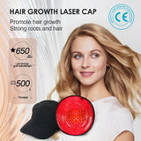 Hybrid Laser & LED Hair Growth Cap for Men & Women, 650nm Red Light Therapy Scalp Device for Thinning Hair & Hair Regrowth