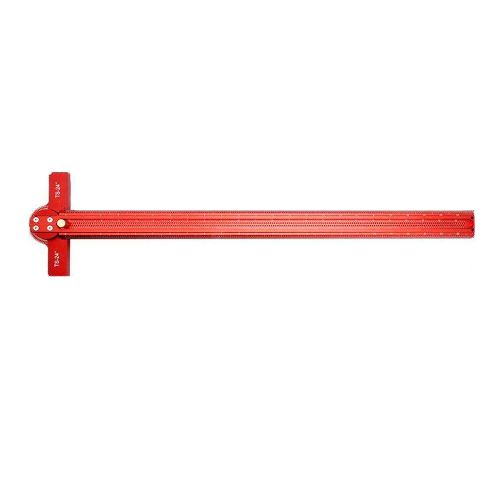 Aluminum Woodworking Ruler: 0-90° Angle, Precise Imperial Measurement