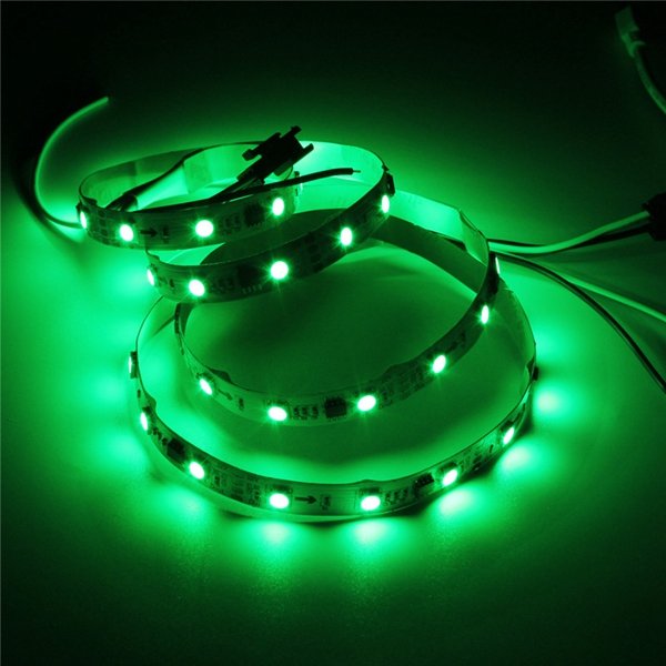 1M 9.6W DC 12V WS2811 48 SMD 5050 RGB LED Strip Light - Individually Addressable & Flexible