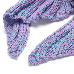 Aus Garn gestrickte Meerjungfrauenschwanz-Decken – warme, weiche Fasern für Zuhause, das Büro, als Schlafsack oder Bettunterlage