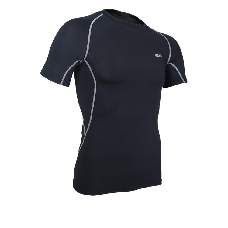 Breathable Quick-Dry Outdoor Cycling Jersey - Short Sleeve, Elastic, Tight Fit Bicycle Clothes