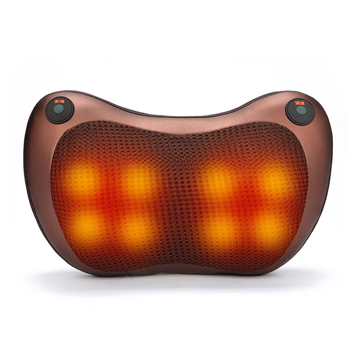 2000mAh 3-Speed Back Neck Massager Pillow with Heat, Deep Tissue, Double Button Control - Electric Massage Pillow