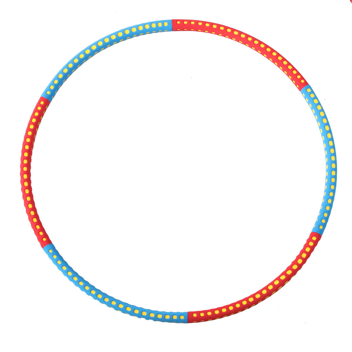 Adjustable Weighted Yoga Circles for Body Building - 8 Detachable Sections, Soft Workout Equipment for Jump Rope Fitness