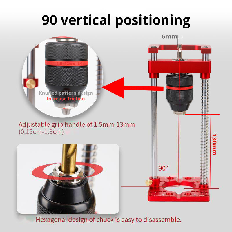 Drill Bracket Stand Guide: 35mm & 26mm Concealed Hinge Hole Punch Locator for DIY Woodworking Projects