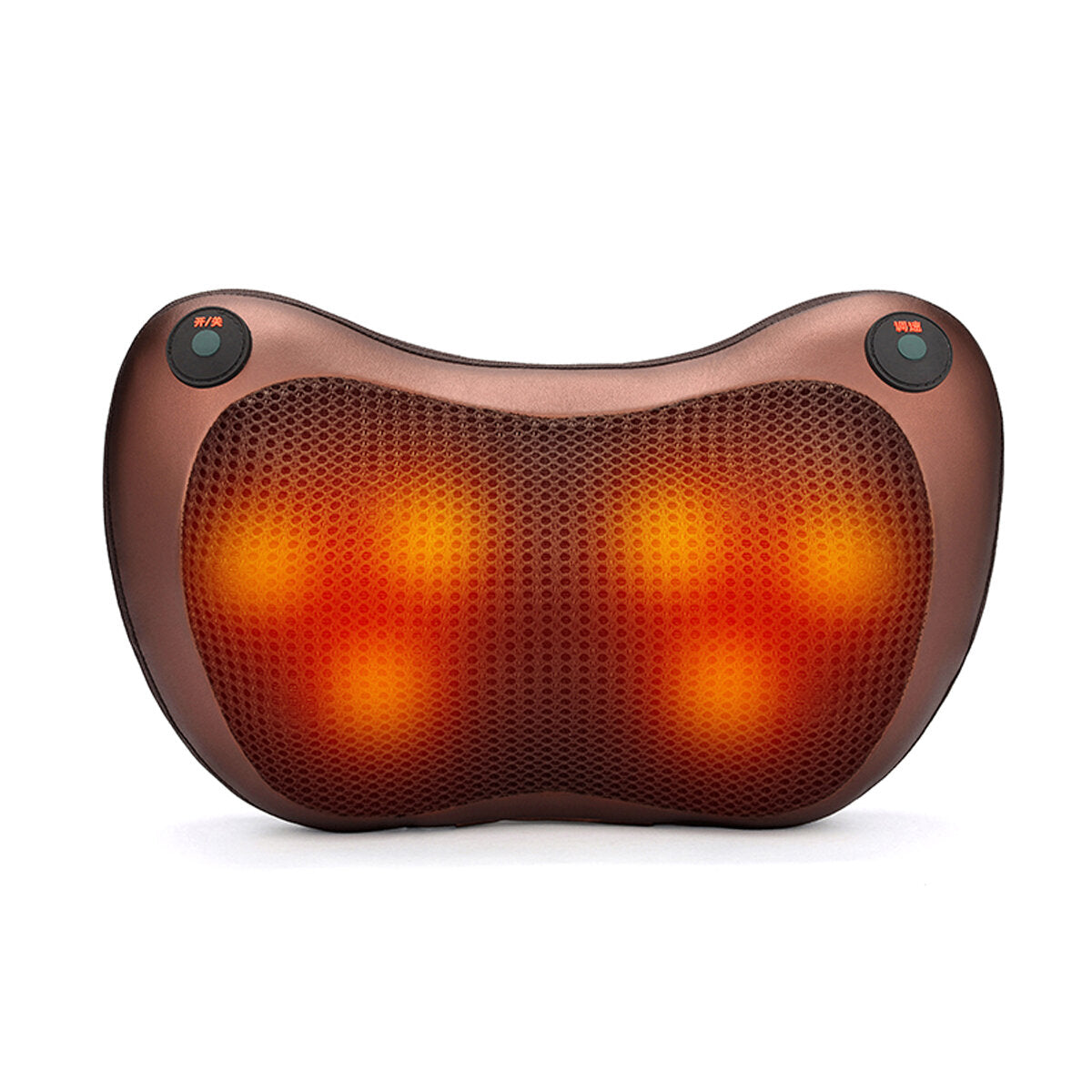 2000mAh 3-Speed Back Neck Massager Pillow with Heat, Deep Tissue, Double Button Control - Electric Massage Pillow