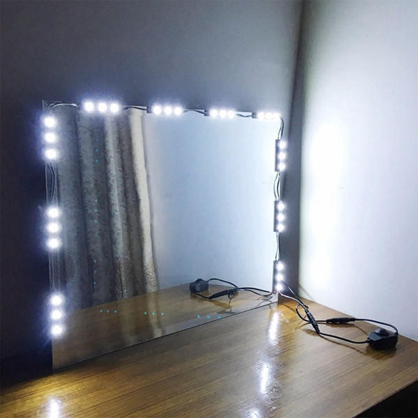 1.5M Waterproof White LED Module Strip Light Kit SMD5630 for Mirror Signage Lamp + DC12V Adapter