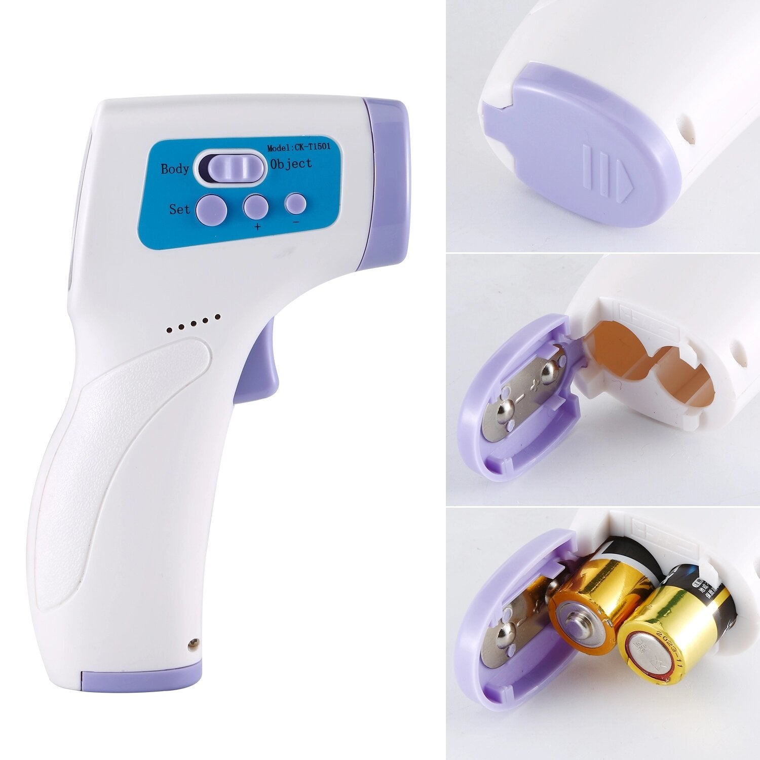 Non-Contact Infrared Forehead Thermometer - Digital LCD, C/F, Baby & Body Temperature Measurement Tool