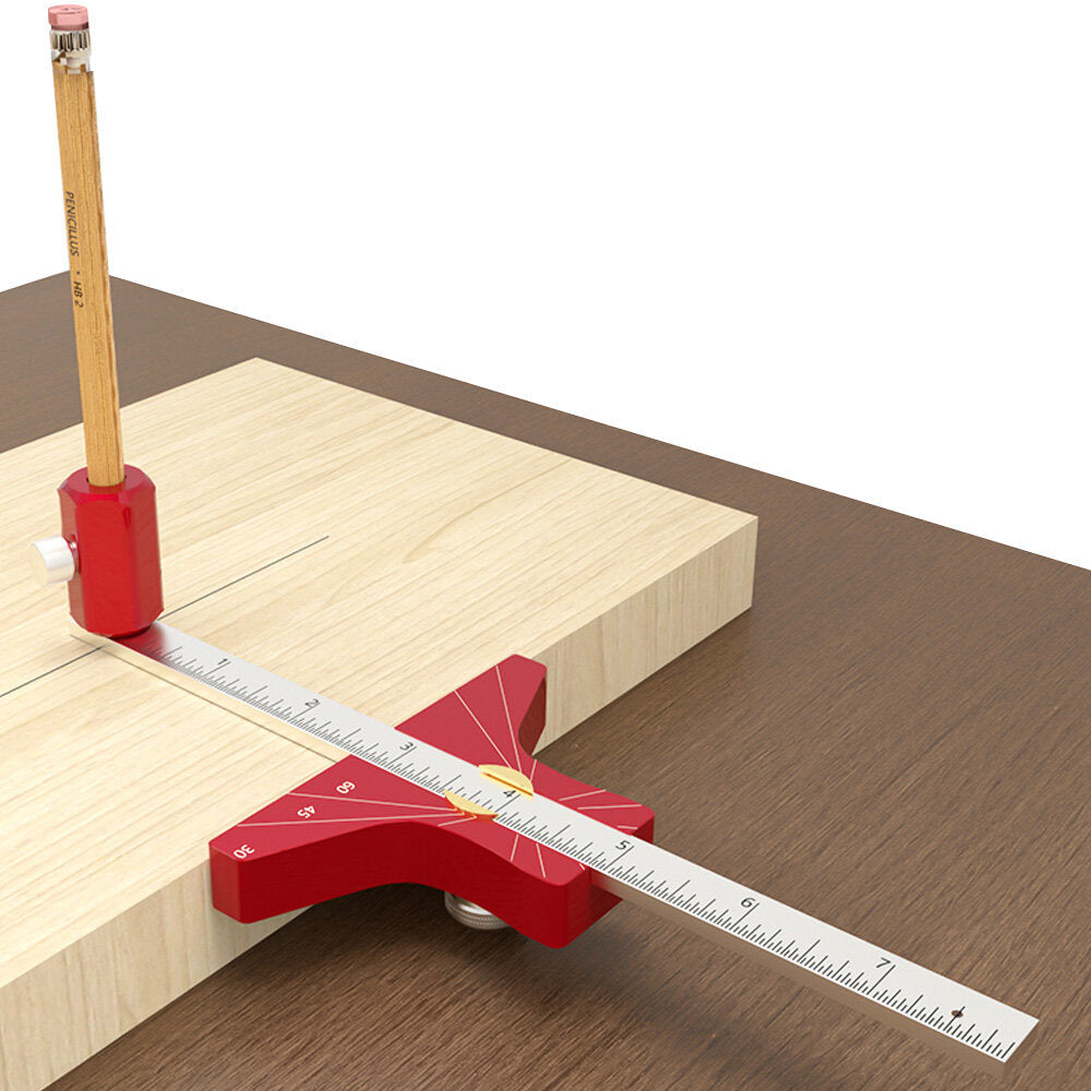 Adjustable Aluminum Woodworking Scriber: Multi-Angle Depth Gauge