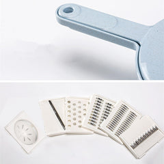 Multifunctional Manual Vegetable Fruit Potato Cutter Chopper Slicer Set - Stainless Steel Kitchen Tools