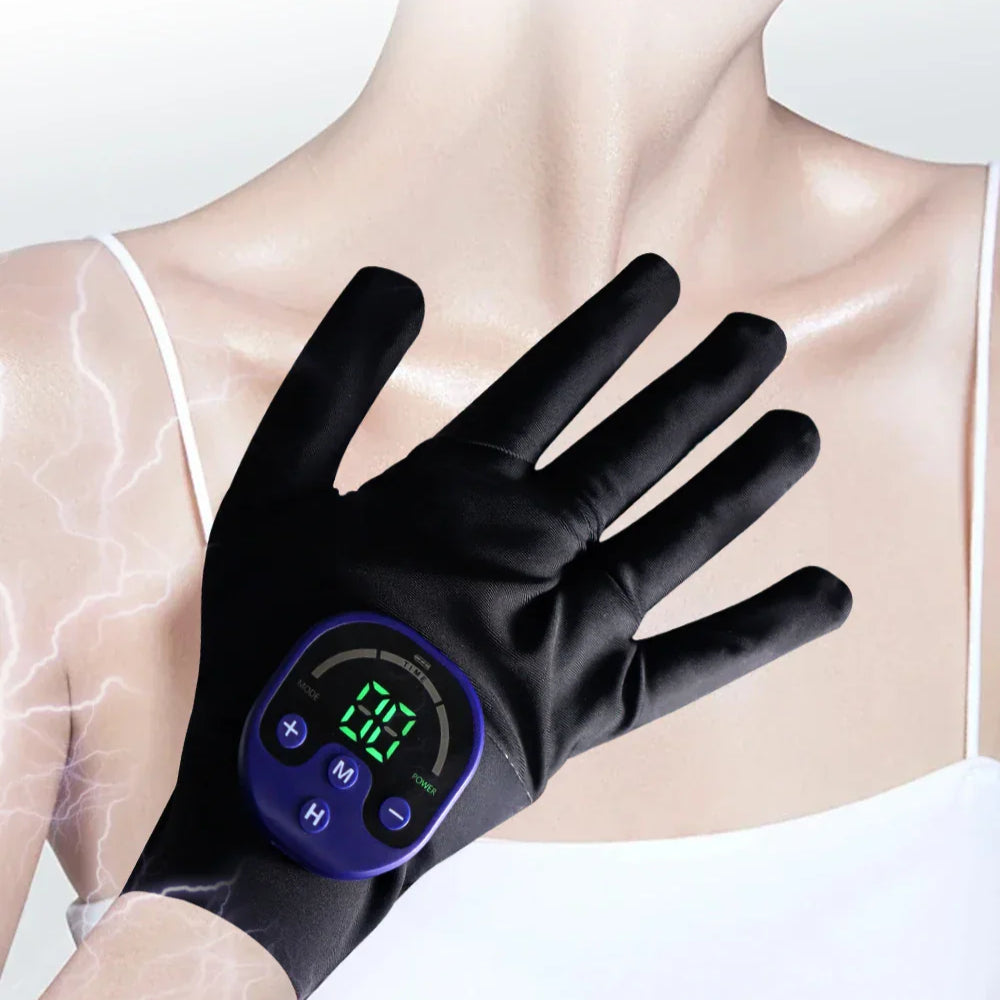 EMS Massage Gloves for Pain Relief, Muscle Recovery, and Improved Blood Circulation