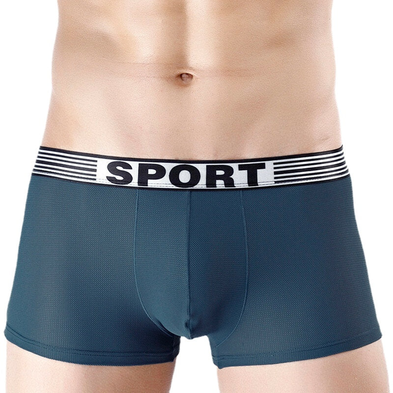 Men's Casual Ice Silk Breathable Soft Boxers - Ultra Thin Health Care Underwear