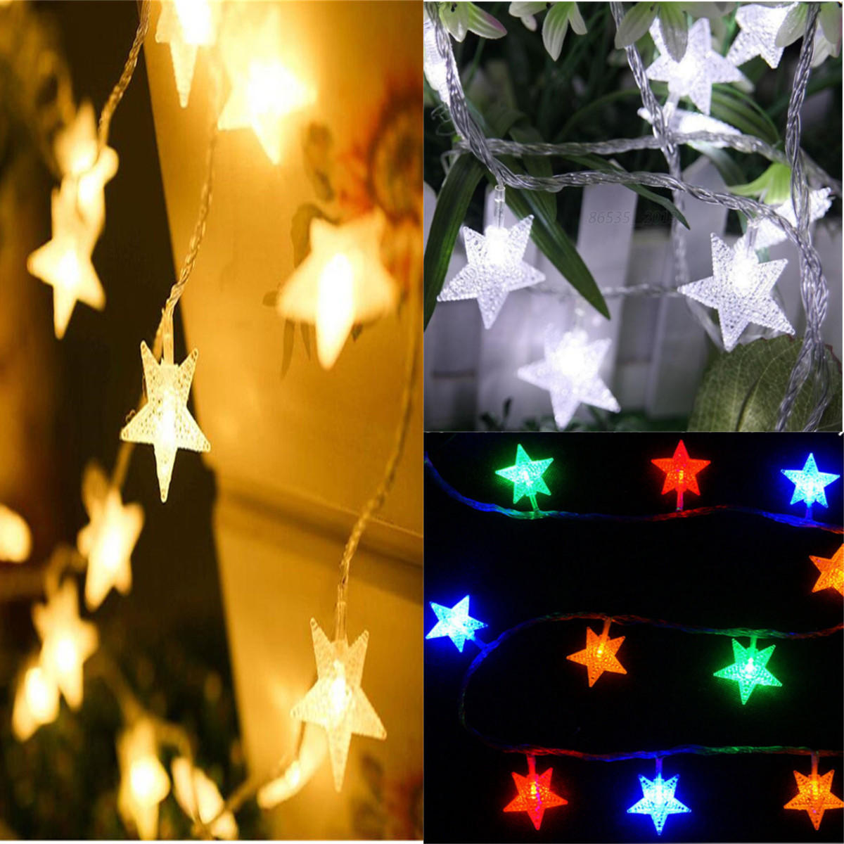 10M 100 LEDs 8 Modes Star Fairy String Lights for Indoor/Outdoor Wedding, Christmas, Party Decor