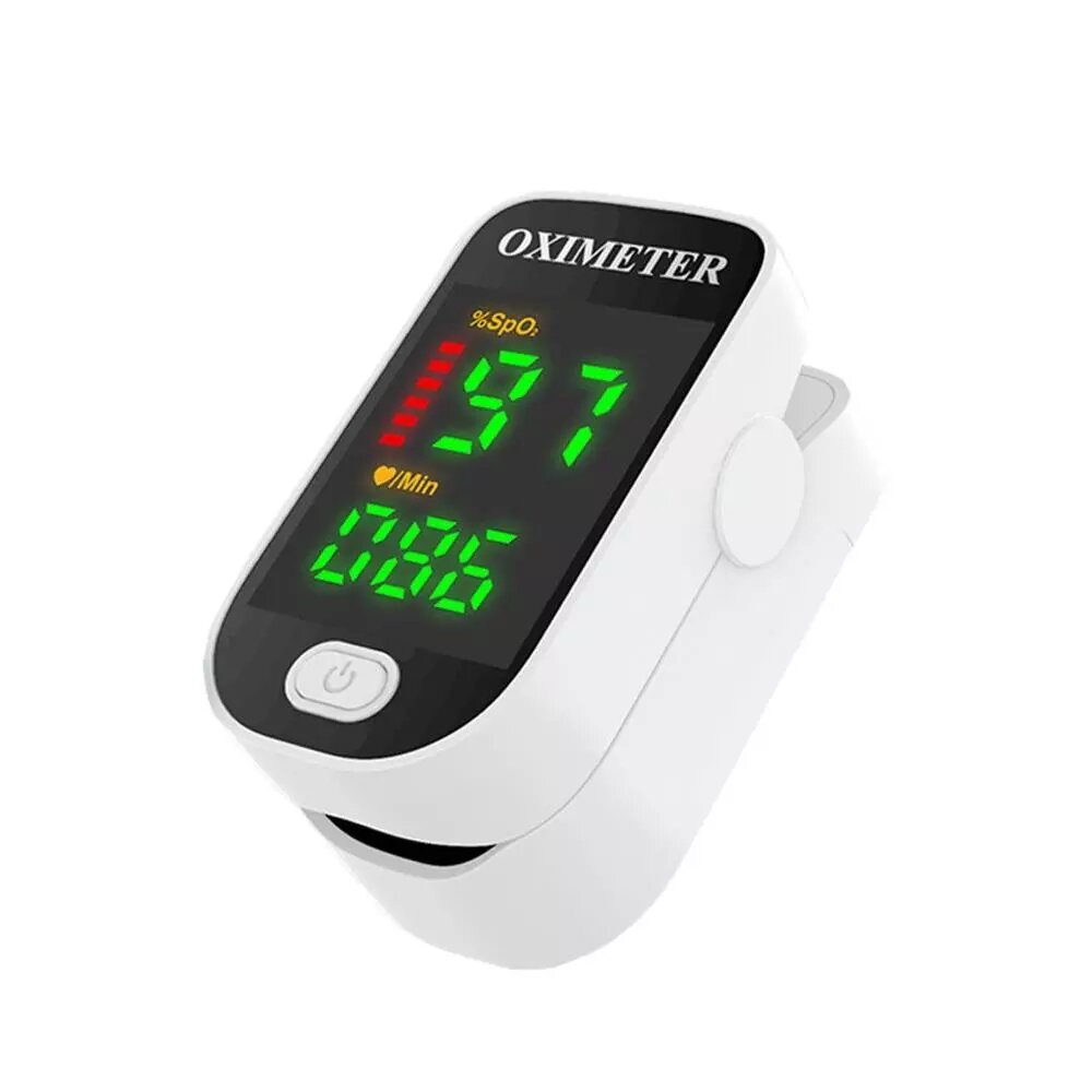 Portable Finger Clip Pulse Oximeter - Color Screen Blood Oxygen Saturation Detector for Health Care