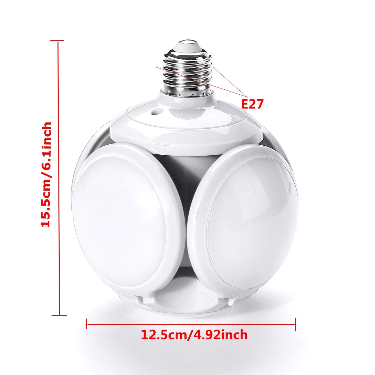 E27 50W Deformable LED Football Night Light Bulb for Ceiling Bar Lamp 100-265V