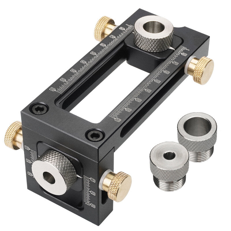 Cabinet Hardware Drill Jig - 6/8/10/12mm Hole Punch Locator for Furniture and Baby Cribs