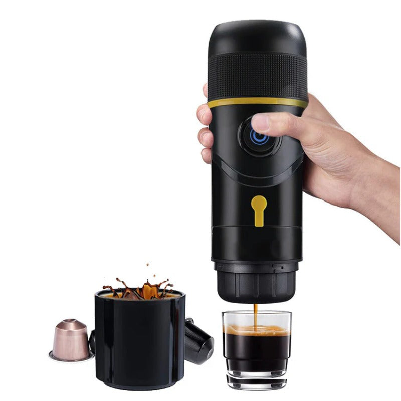 Tragbarer Kaffeemaschinenadapter und Aufbewahrungstasche für Nespresso/Dolce Gusto – Verwendung im Freien