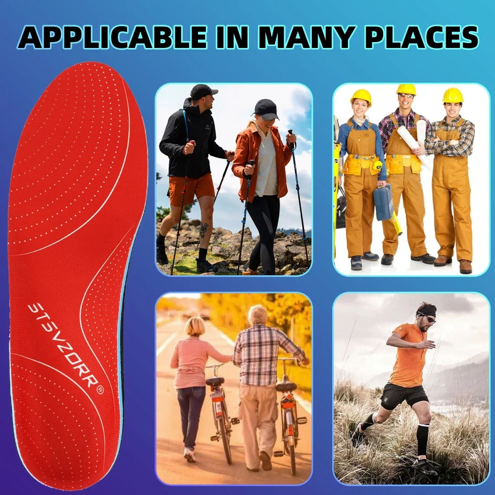 Orthopedic Insoles for Plantar Fasciitis, High Arch, Flat Feet - Arch Support Inserts for Men & Women