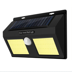 100 COB LED Solar Wall Light with PIR Motion Sensor for Outdoor Garden Security