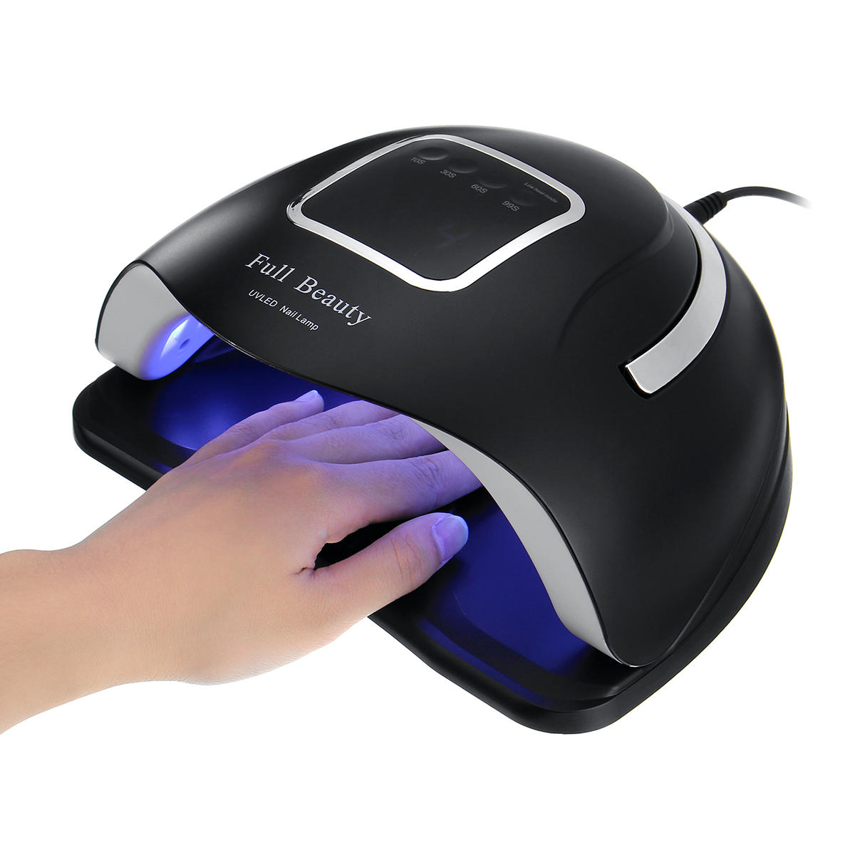 250W LED UV Nail Dryer Lamp for Gel Polish - Fast Curing, Timer, Sensor, Manicure Machine