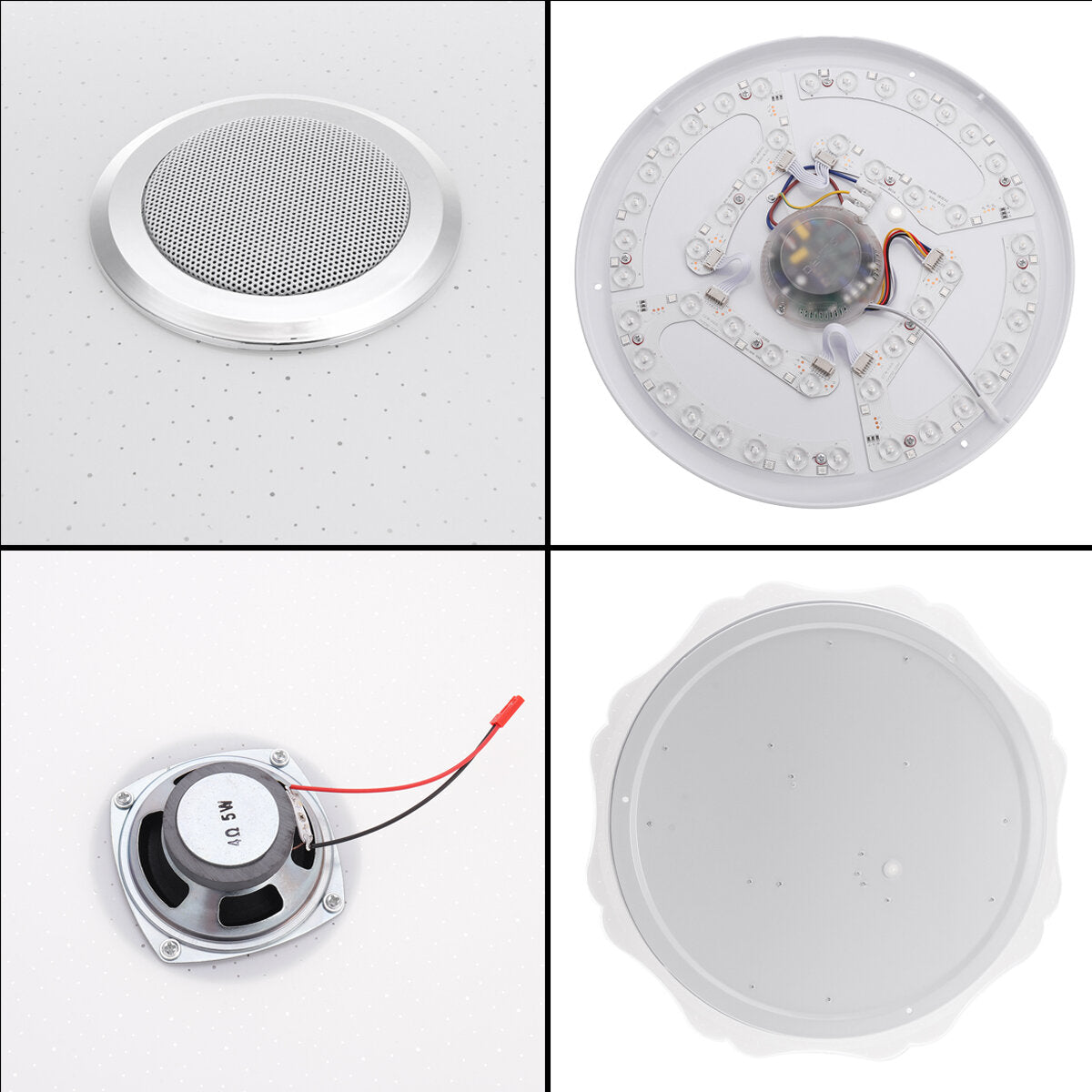 100-240V Full Color Bluetooth Music Ceiling Light with APP and Remote Control