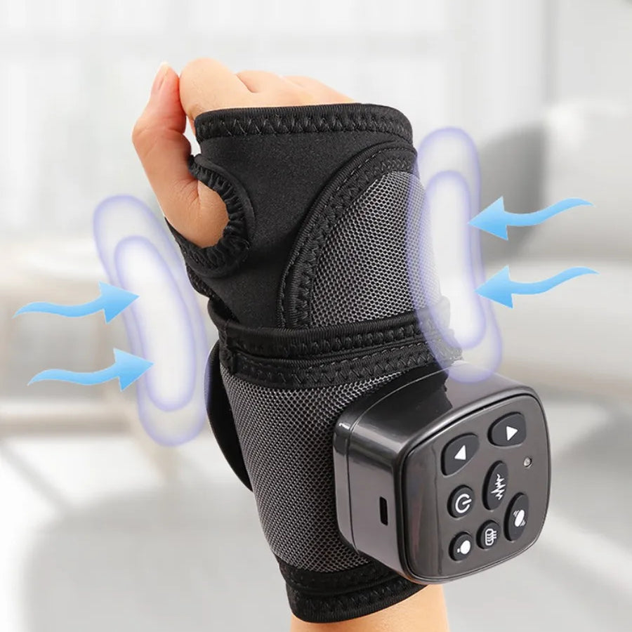 Cordless Hand Massager with Heat and Compression for Arthritis and Carpal Tunnel Pain Relief