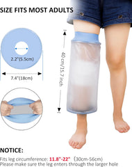 Waterproof Knee Cover for Shower - Reusable, Watertight Protection for Surgery & Injuries