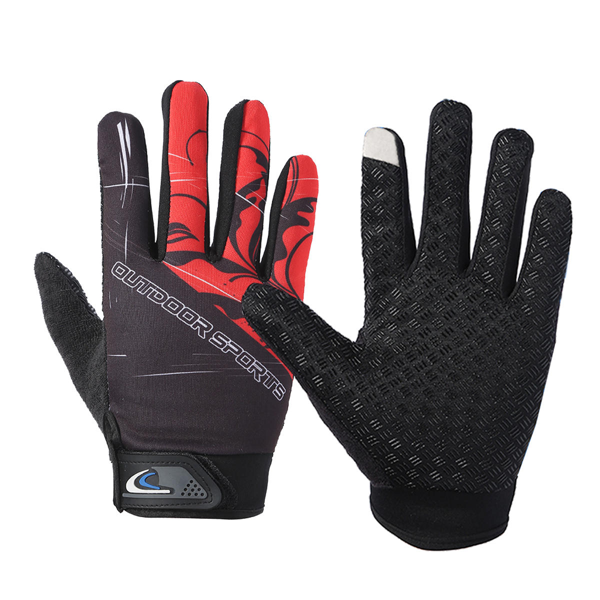 Windproof Touch Screen Gloves - Breathable, Warm, Full Finger Winter Gloves for Outdoor Riding & Motorcycle Sports