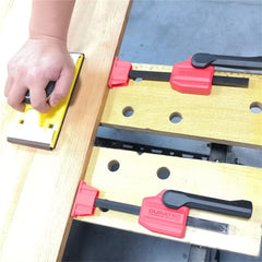 4-Piece Woodworking Desktop Clamps - Horizontal Workbench Stops