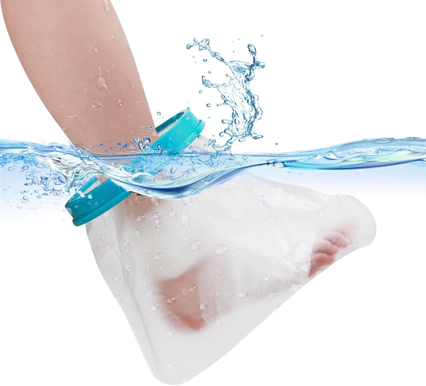 Waterproof Foot Cast Cover - Reusable Wound Protector for Shower & Bath