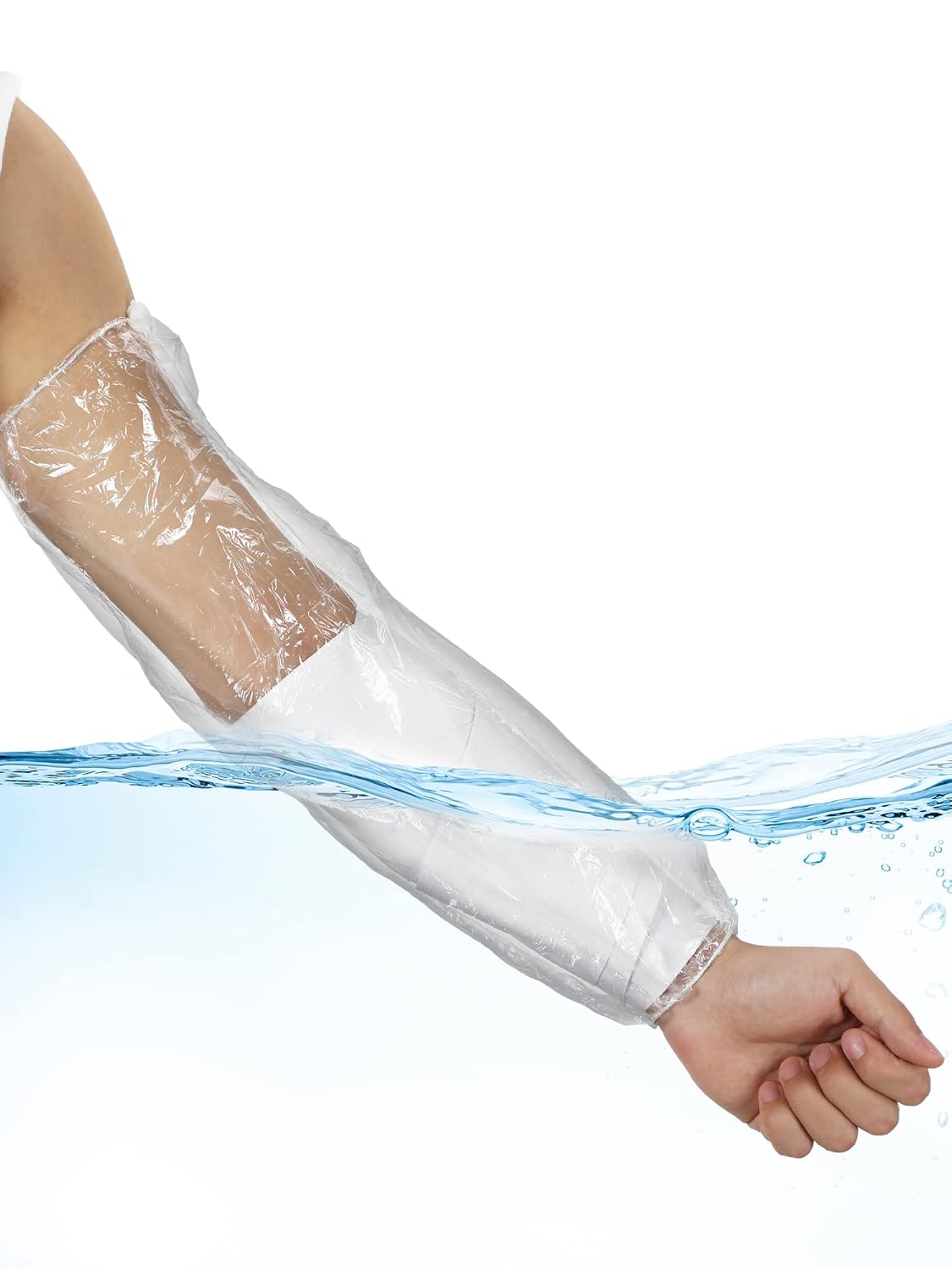 50 Pcs Waterproof Arm Cast Covers for Shower, Adult Long Sleeve Bandage Protectors