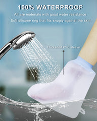 Waterproof Reusable Foot Cast Cover for Shower - Soft & Comfortable Ankle Protector