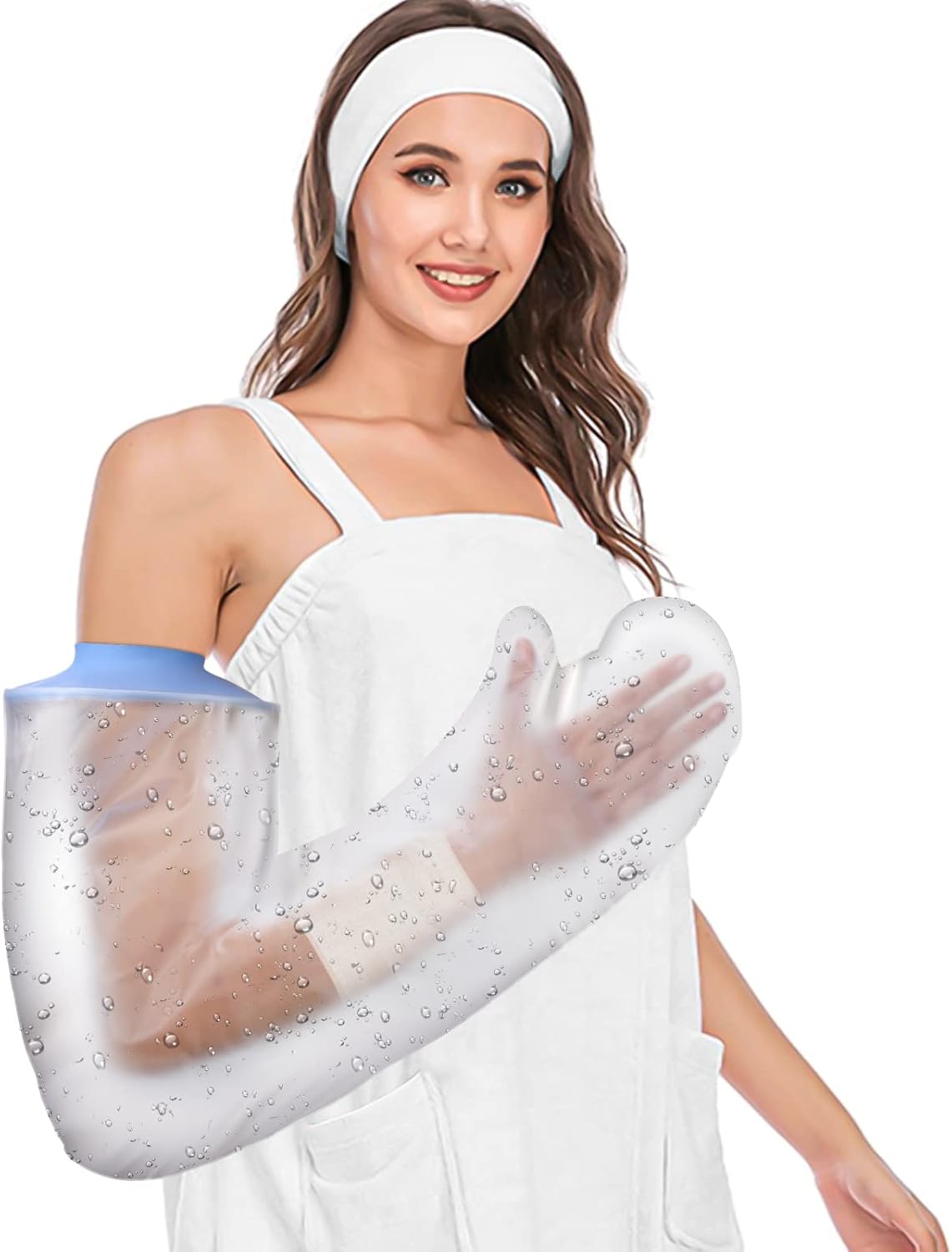 Waterproof Full Arm Cast Cover for Shower - Reusable, Watertight Seal, Ideal for Post-Surgery Use