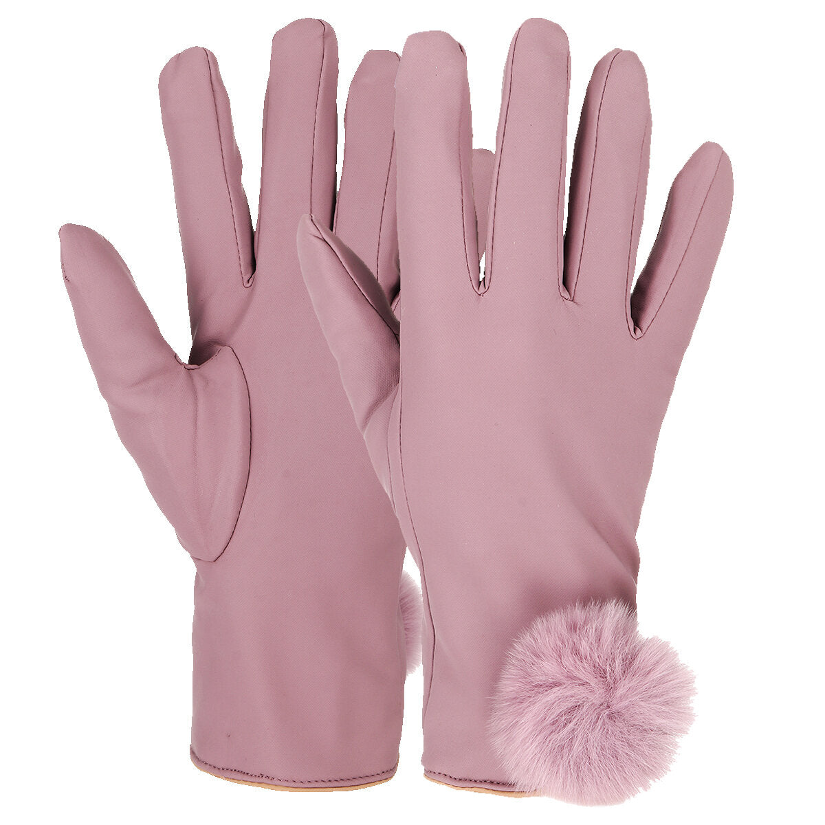 Elegant Winter Touch Screen Warm Full Finger Cotton Skiing Gloves