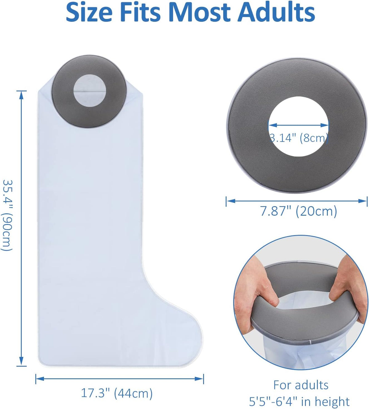 Waterproof Knee Cover for Shower - Reusable, Watertight Protection for Surgery & Injuries