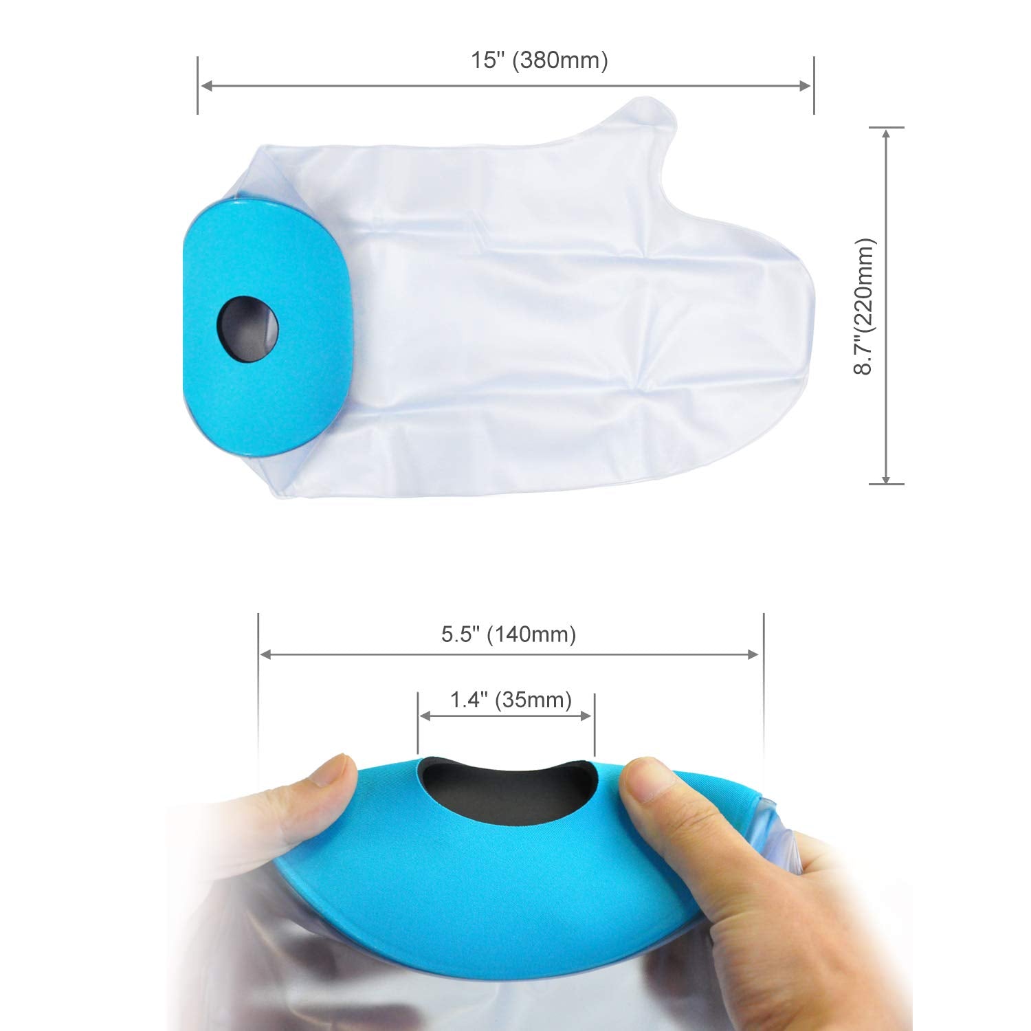 Waterproof Adult Hand Cast Cover for Shower - Watertight Wrist Protector