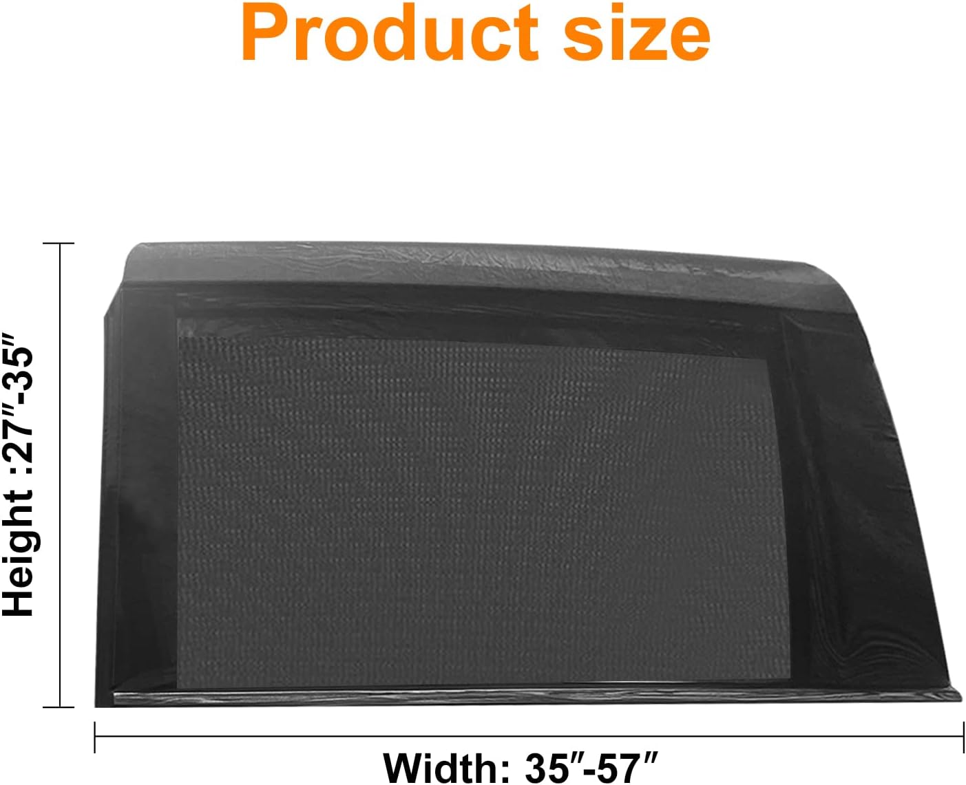 2-Pack Large Car Window Screen Mesh for SUV, Truck, Minivan - Sun Shade for Camping