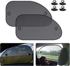 2 Pack Universal Car Window Shade - Blocks 98% UV Rays, Sun & Glare Protection for Babies