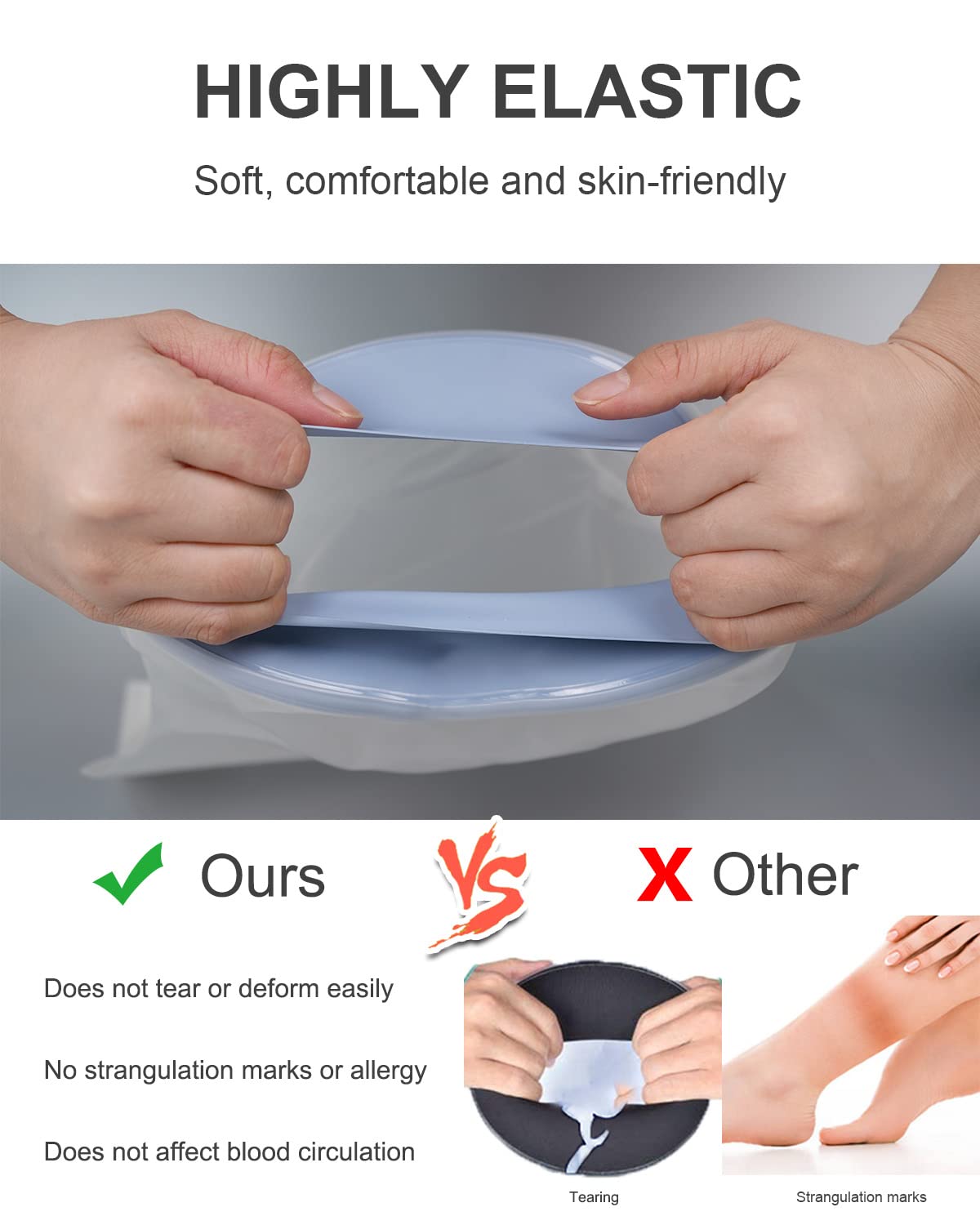 Waterproof Reusable Foot Cast Cover for Shower - Soft & Comfortable Ankle Protector