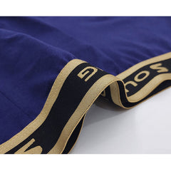 Atmungsaktive Boxershorts für Herren aus Baumwolle mit U-konvexem Beutel und elastischer Taille