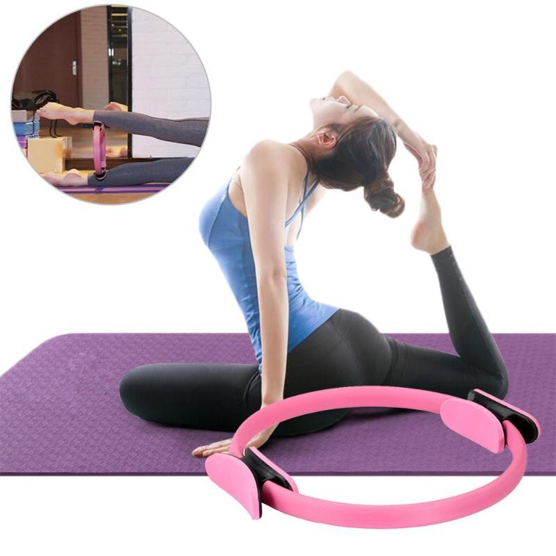 Dual Grip Yoga Pilates Ring - Slimming, Body Building, Fitness Exercise Tool for Legs, Arms, Waist